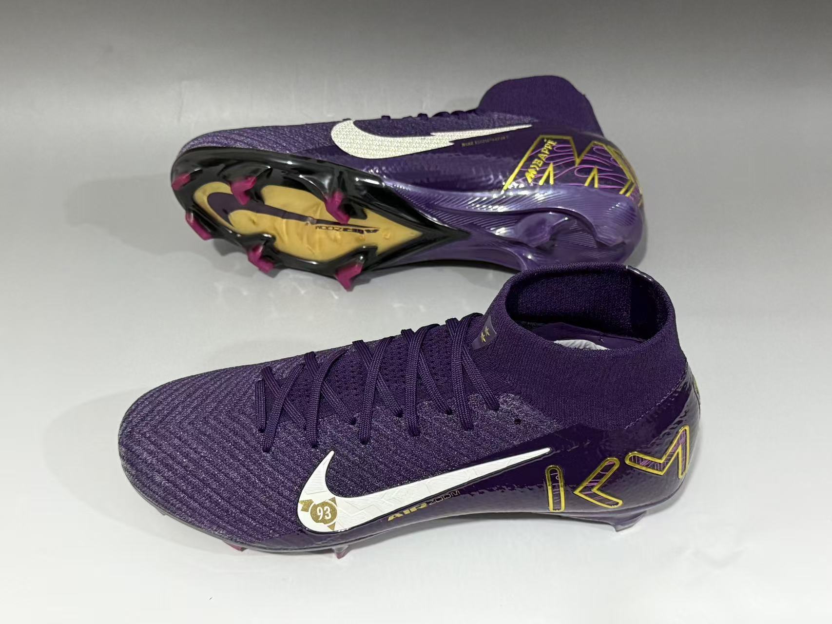 Assassin's 16th generation high top with built-in full air cushion waterproof knitted FG Football shoes