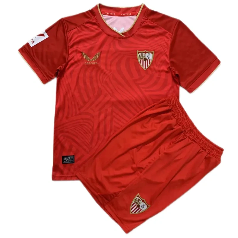 Kids Sevilla 2023/24 Away Kit Jersey+Short