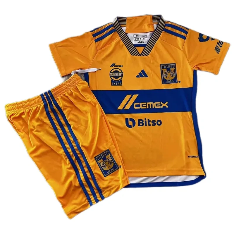 Kids Tigres UANL 2023/24 Home Jersey Kit