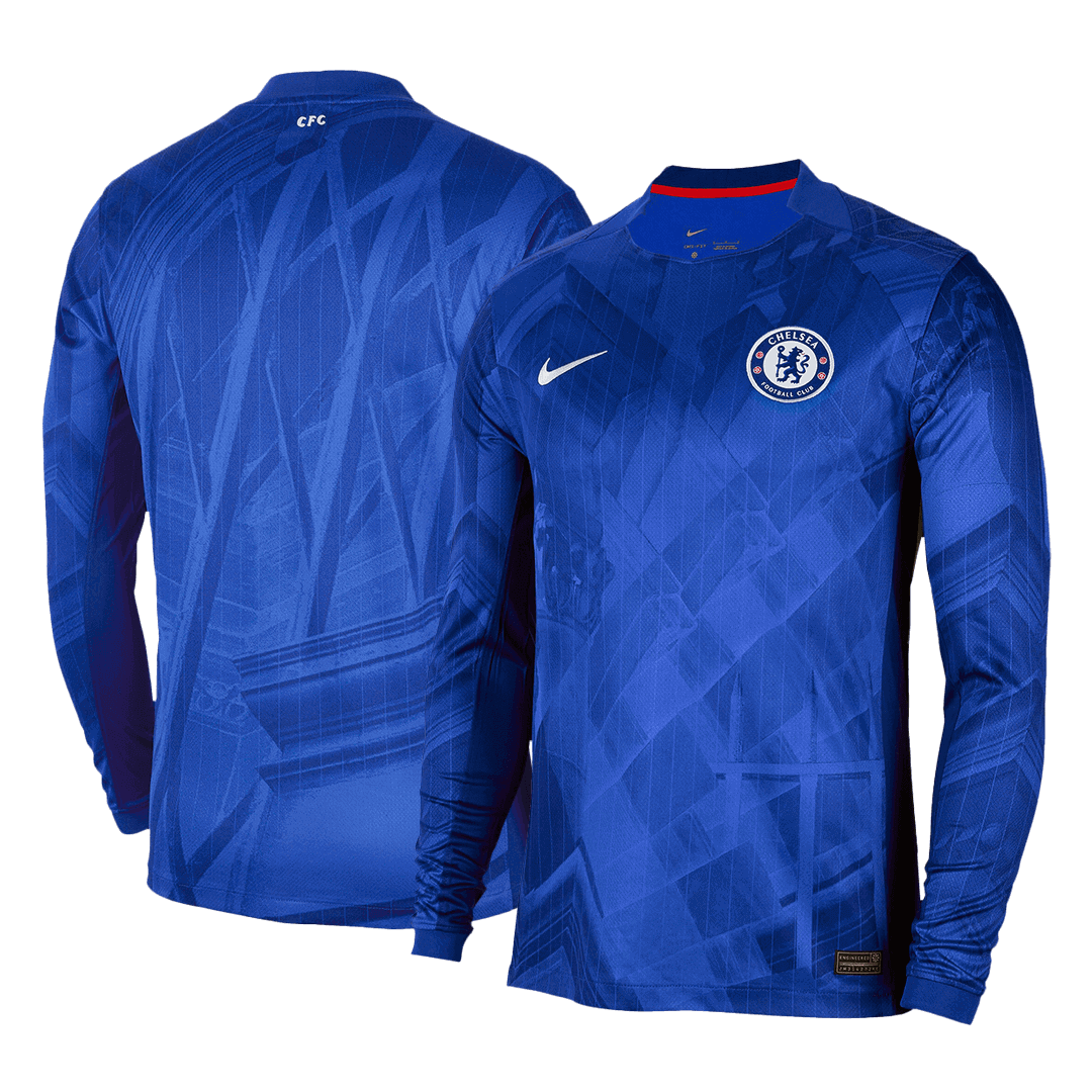 Chelsea Long Sleeve Jersey Home Football Shirt 2025-26