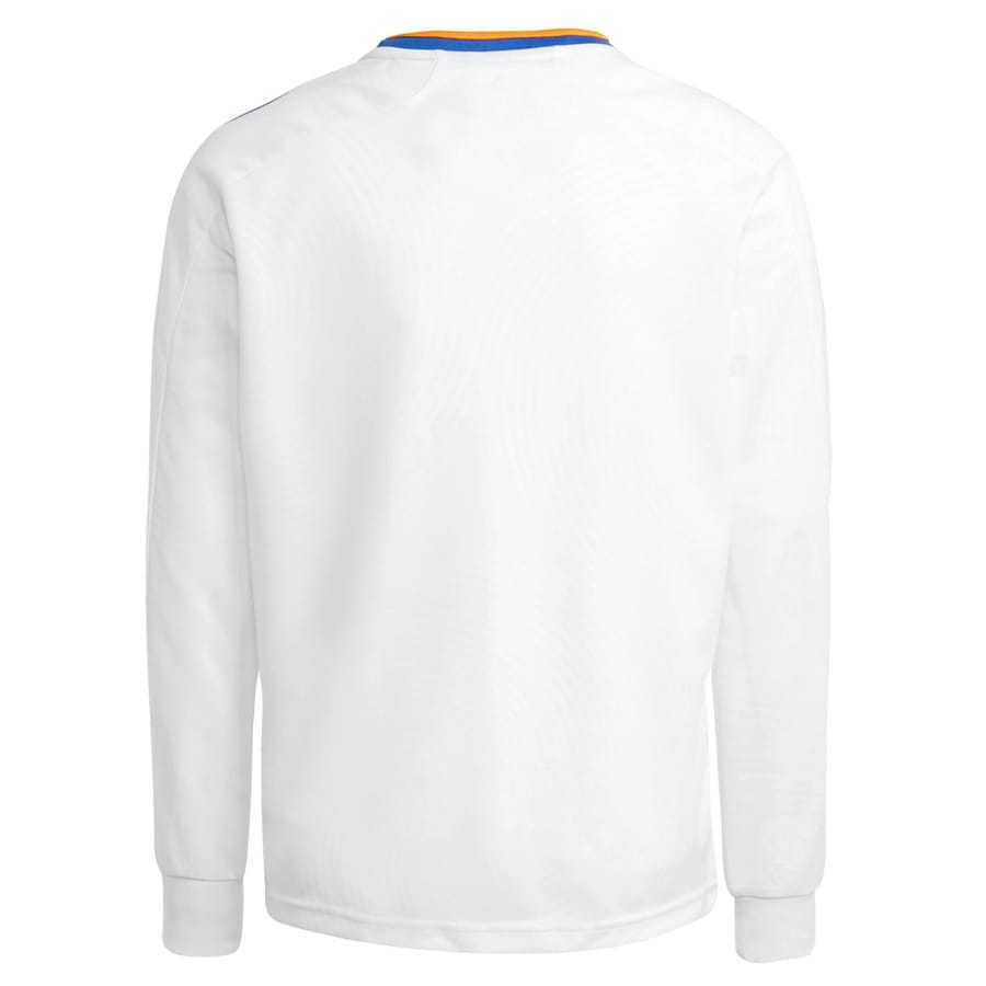 Real Madrid Home Soccer Jersey Retro Long Sleeve Shirt 21-22