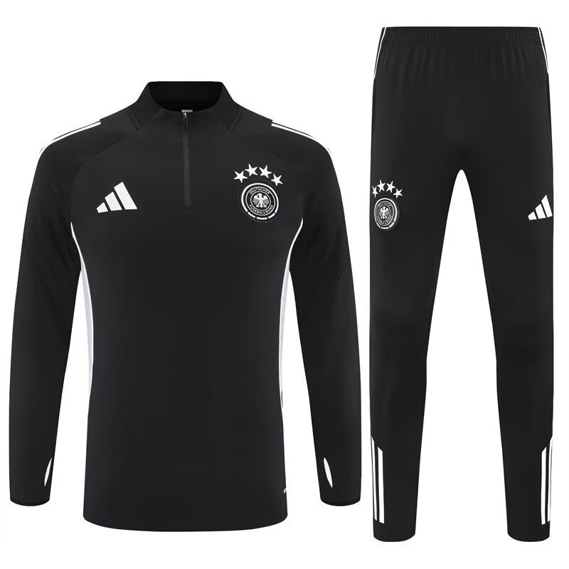 2025 Germany Black Training Kits Long Football Track suits