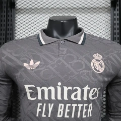 24-25 Real Madrid Third Away Soccer Jersey Long Sleeve