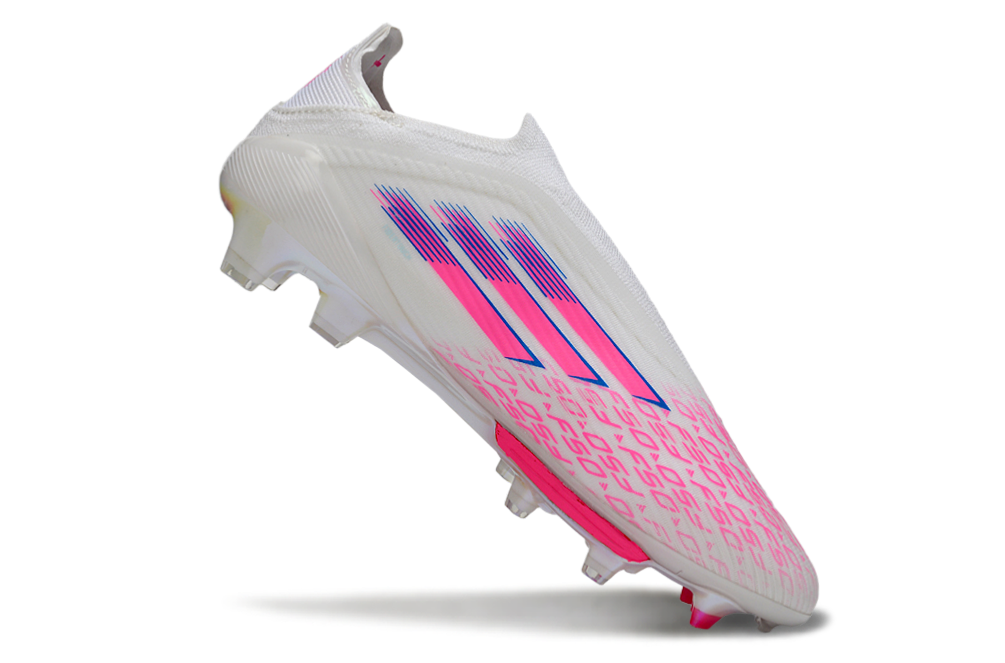 F50+series fully knitted waterproof FG Football Shoes without shoelaces