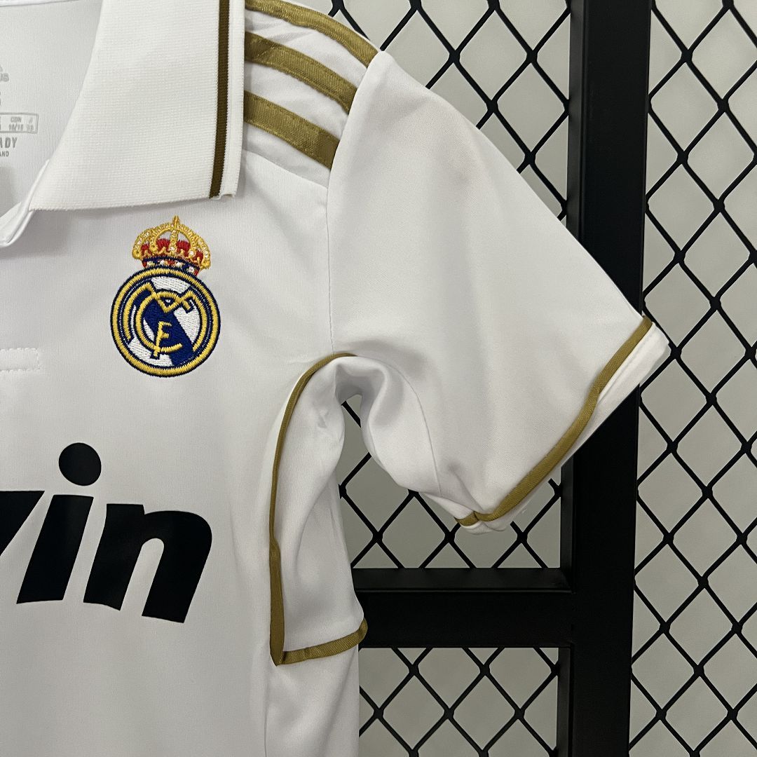 Real Madrid 11-12 Home Retro Kids Kit Soccer Jersey