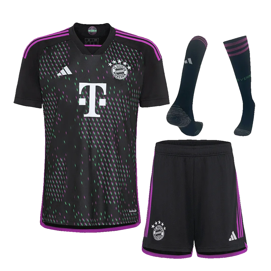 23-24 Bayern Munich Away Whole Kit （Jersey+Shorts+Socks）