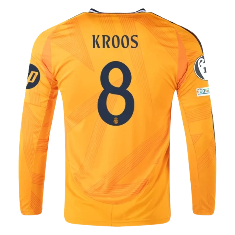 24-25 Real Madrid Away Soccer Jersey Long Sleeve