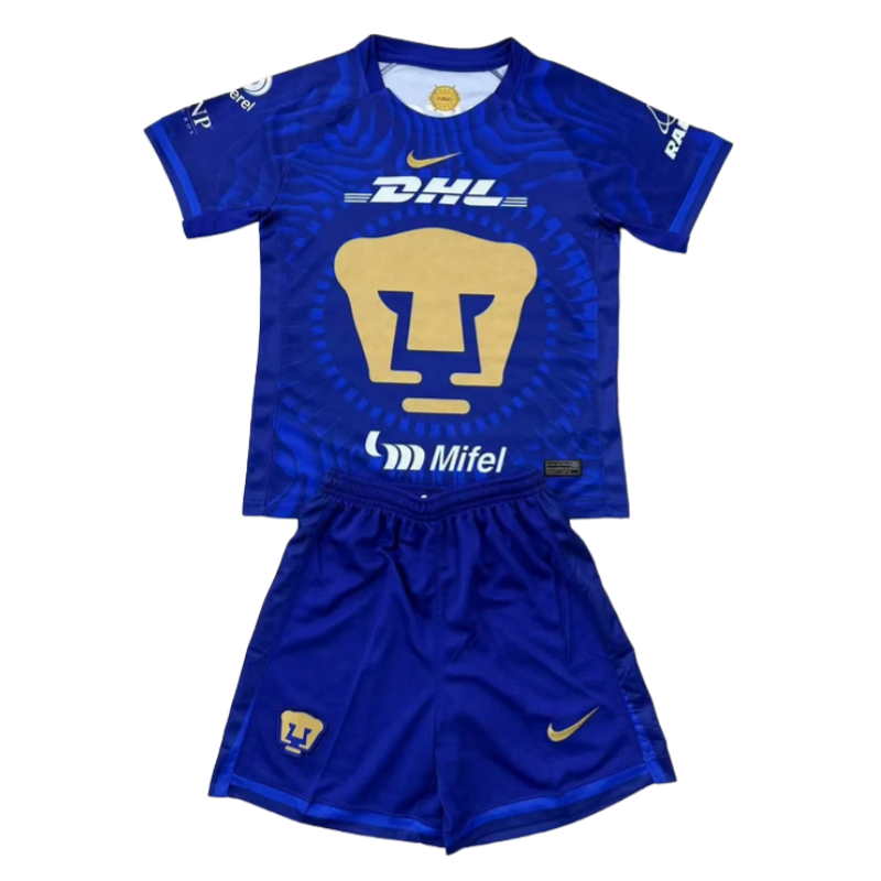 Pumas UNAM Soccer jersey Away Kids kit 2025-26