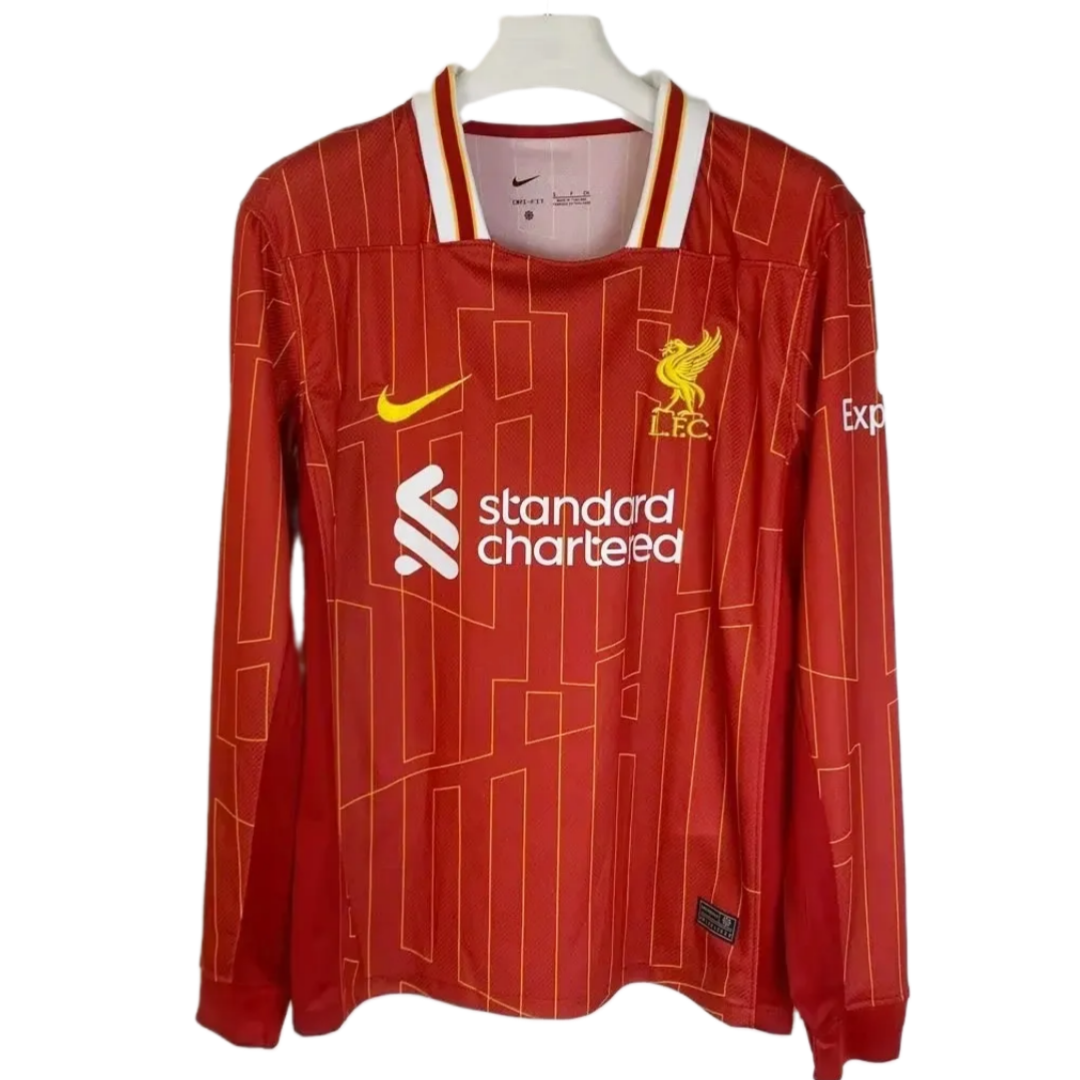 24-25 Liverpool Home Long Sleeve Jersey