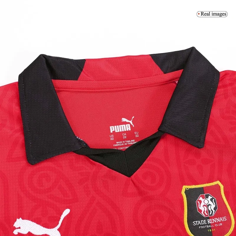 23-24 Kids Stade Rennais Home Kit Jersey+Short