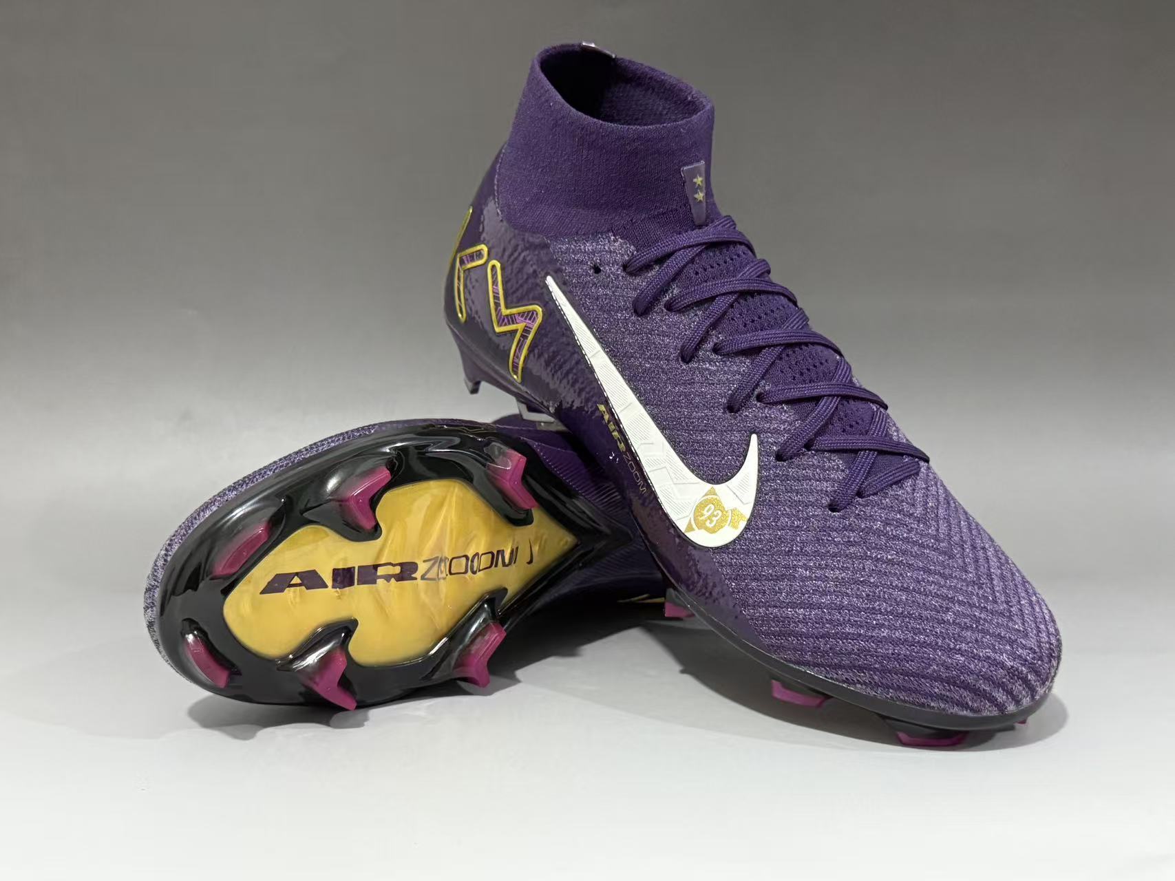 Assassin's 16th generation high top with built-in full air cushion waterproof knitted FG Football shoes