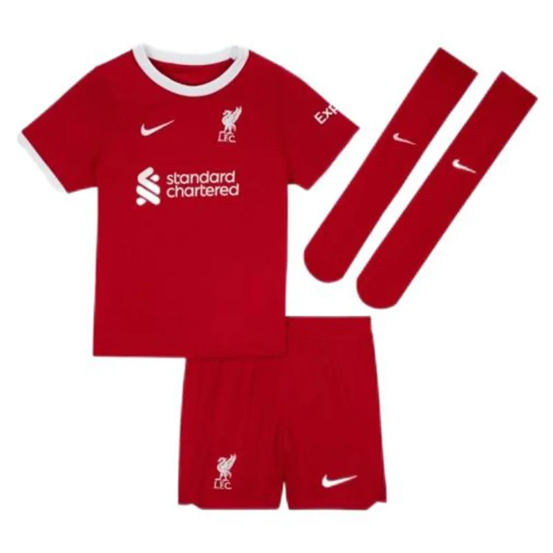 23-24 Kids Liverpool Home Whole Kit(Jersey+Short+Socks)