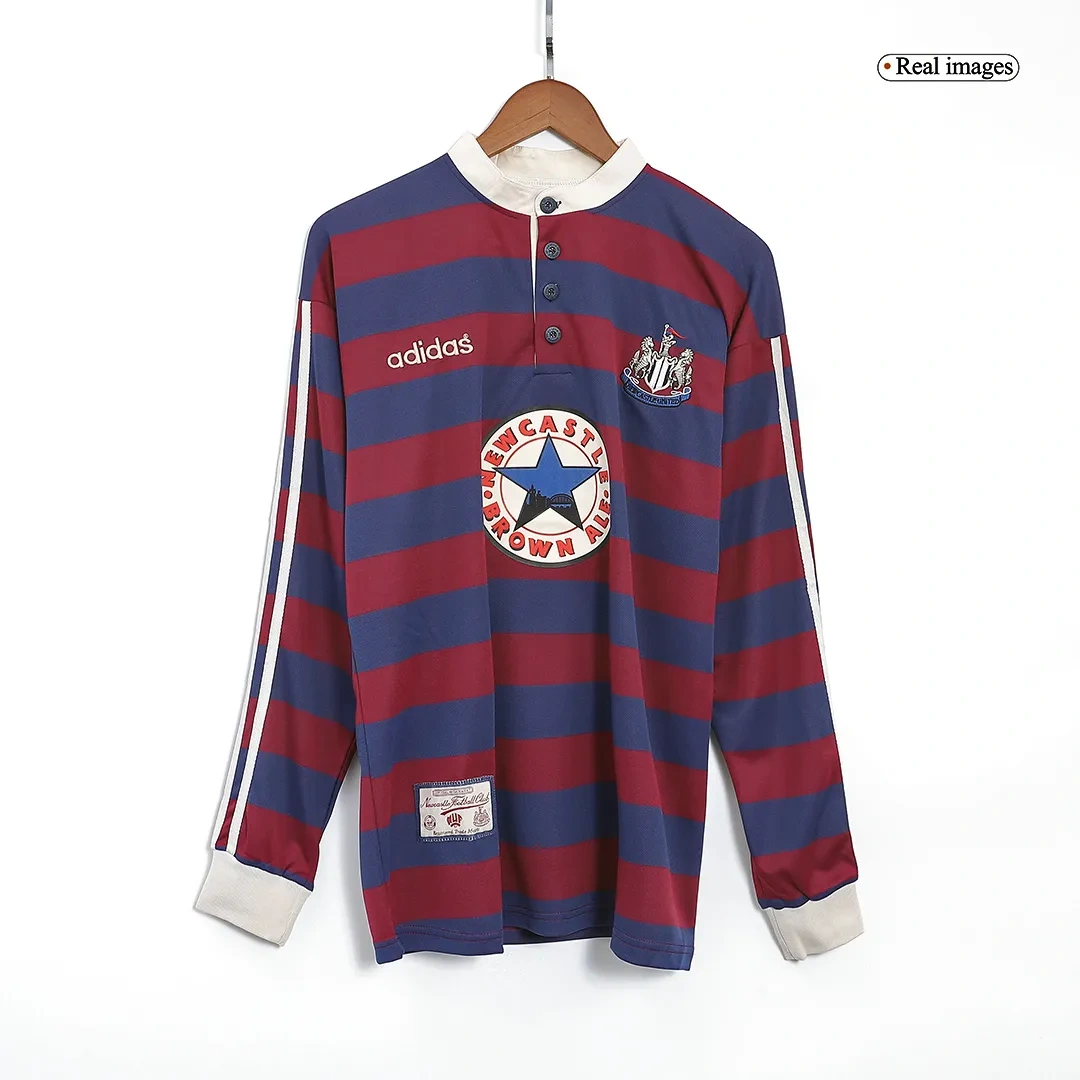 Newcastle Retro Jersey Long Sleeve Away 1995/96