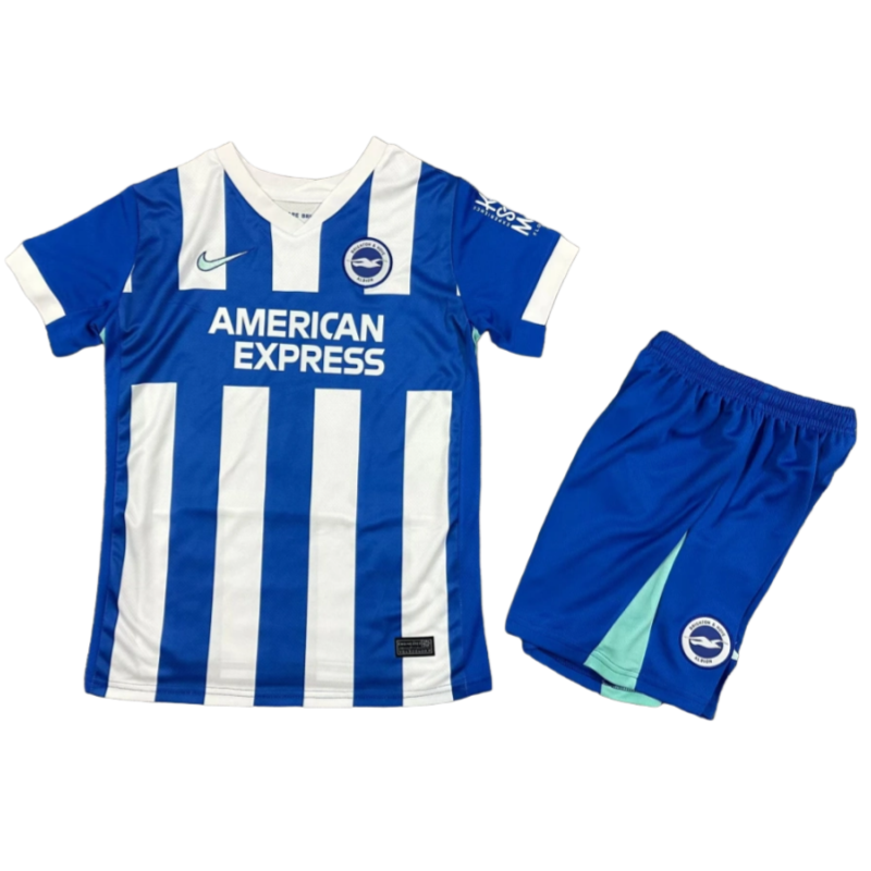 Brighton Home Kids Football jersey Kit 2025-26 Fan Version