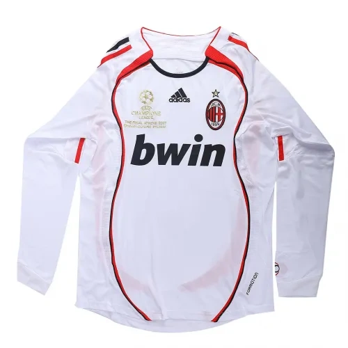 06-07 AC Milan UCL Final Retro Jersey Away Long Sleeve