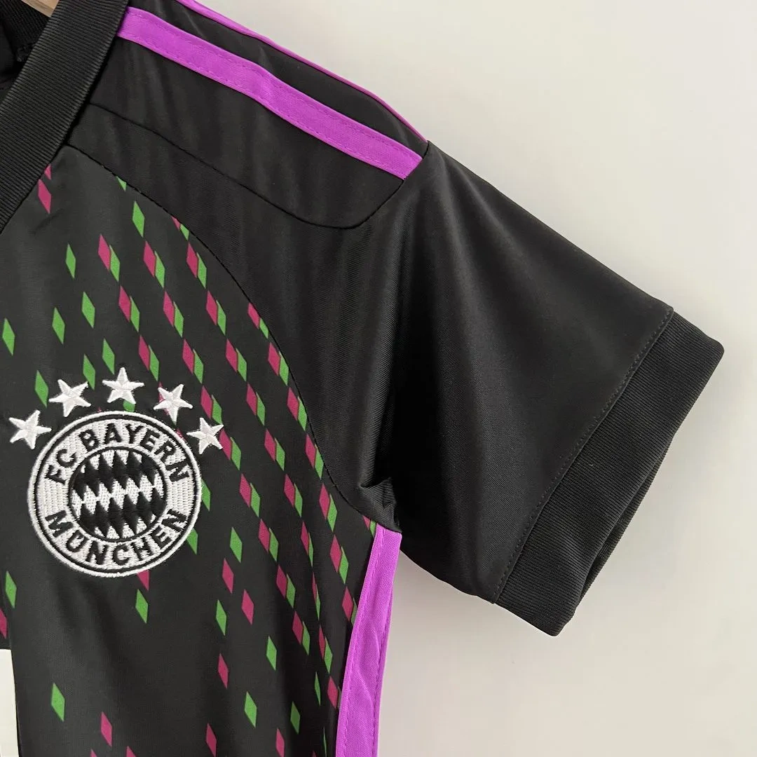 23-24 Kids Bayern Munich Away Kit Jersey+Shorts