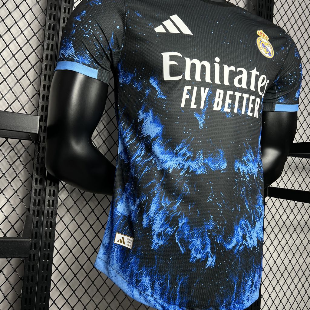 24-25 Real Madrid Ocean Blue Player Version Soccer Jersey