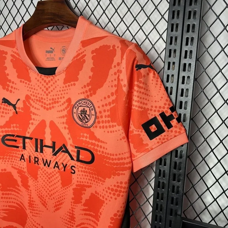 24-25 Manchester City Orange Goalkeeper Jersey