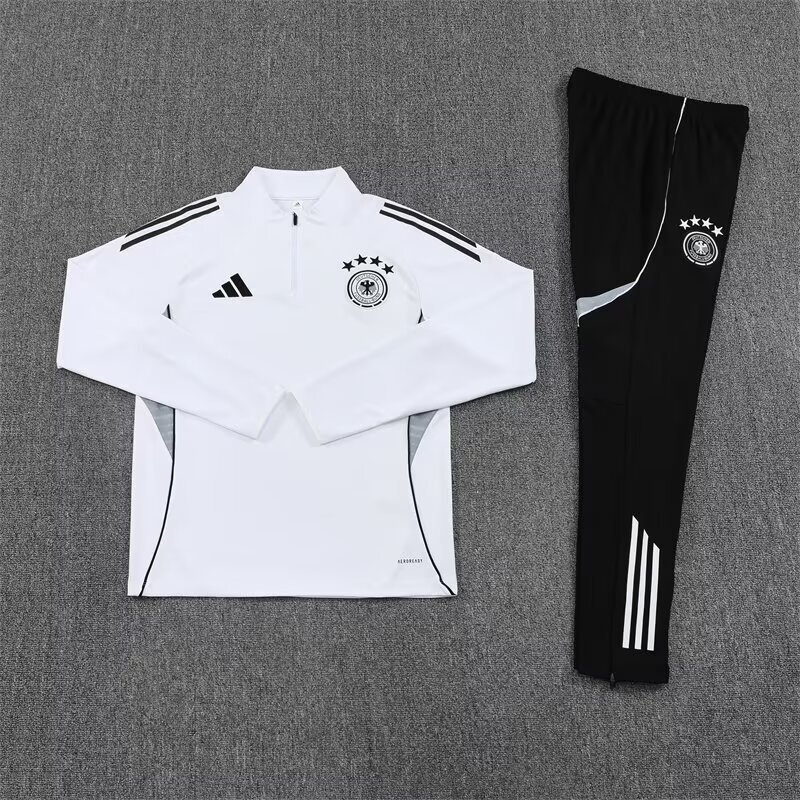 2025 Germany White Training Kits Long Football Track suits