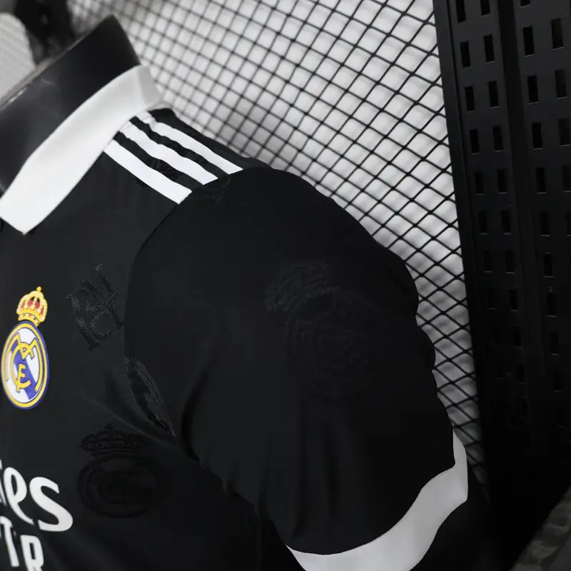 2025-26 Real Madrid Men's Polo Shirt Black