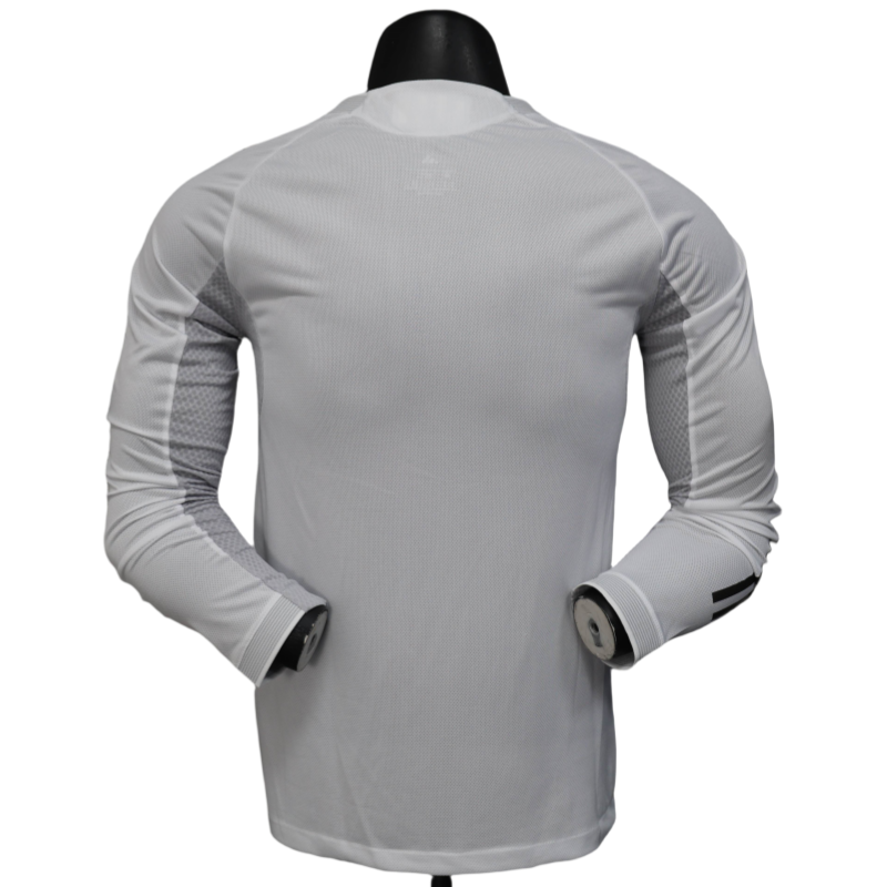 Real Madrid Home Soccer Jersey Player Version Shirt Long Sleeve 25-26