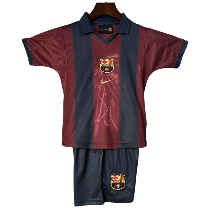 Kids Barcelona Travis Scott Soccer Kits 25-26