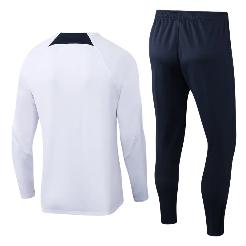 2024/2025 Paris Saint-Germain Half-Pull Training Suit White Football Shirt