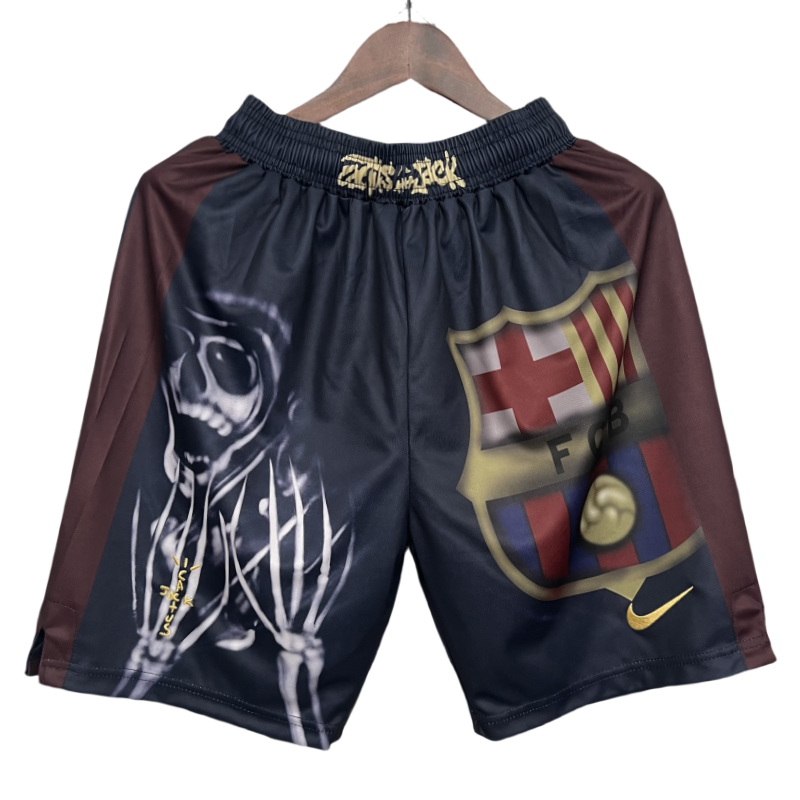 Barcelona X Travis Scott Special Edition Soccer Shorts 25-26