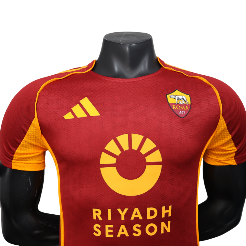 Roma Soccer Jersey Home Custom Shirt 25-26