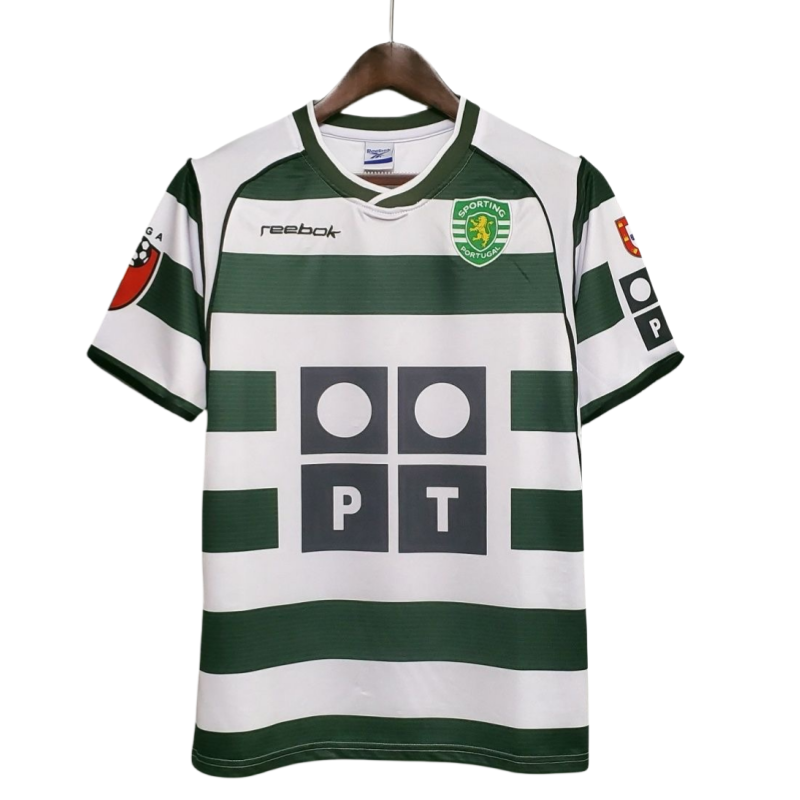Sporting Lisbon Retro Home Football Jersey 2001-03