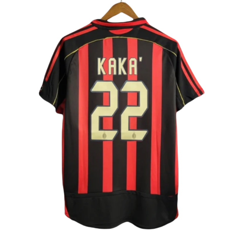 2006-07 AC Milan Ronaldo #99 Maldini #3 Kakà #22 Retro Jersey Home Replica