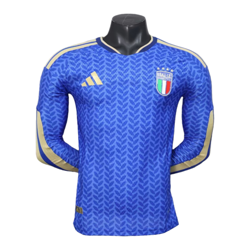 2026 ltaly World Cup Home Long Sleeve Football jersey Player version