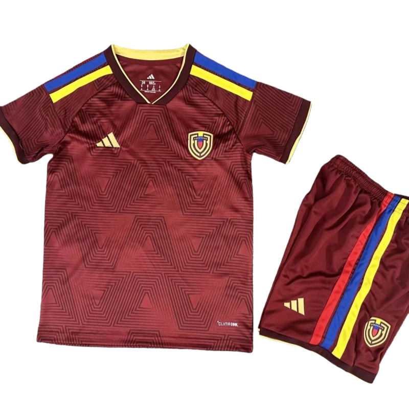 2026 Venezuela World Cup Home Kids Football jersey Kit Fan version