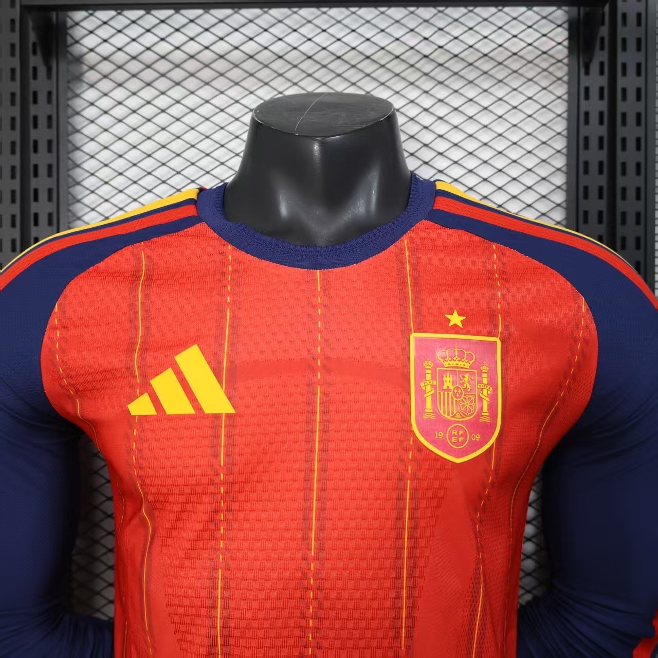2026 Spain World Cup Home Long Sleeve Soccer Shirt Player edition