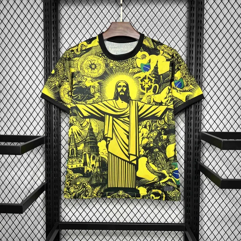 2024 Brazil Christ the Redeemer Special Kit Shirt Football