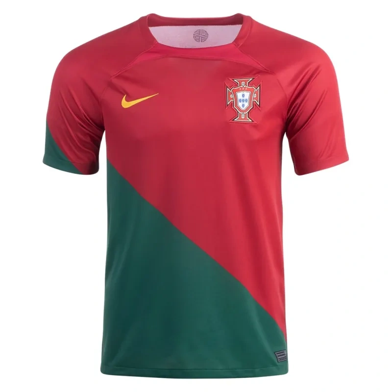 2022 Portugal Home Soccer Jersey Replica World Cup