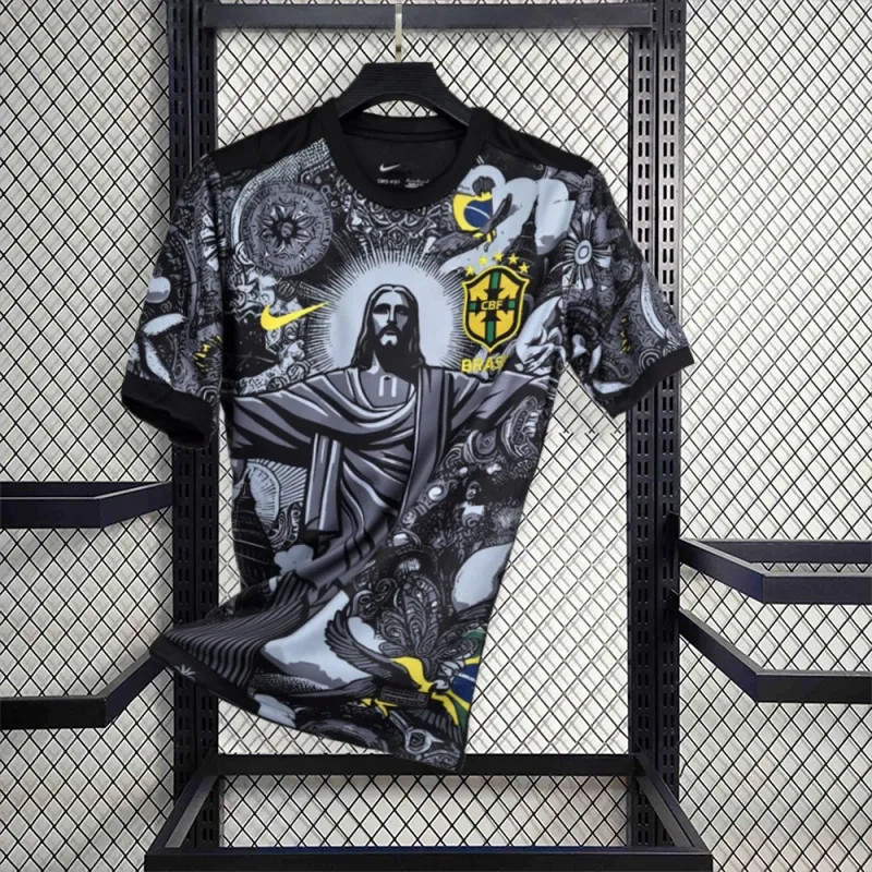 2024 Brazil Christ the Redeemer Special Kit Shirt Football