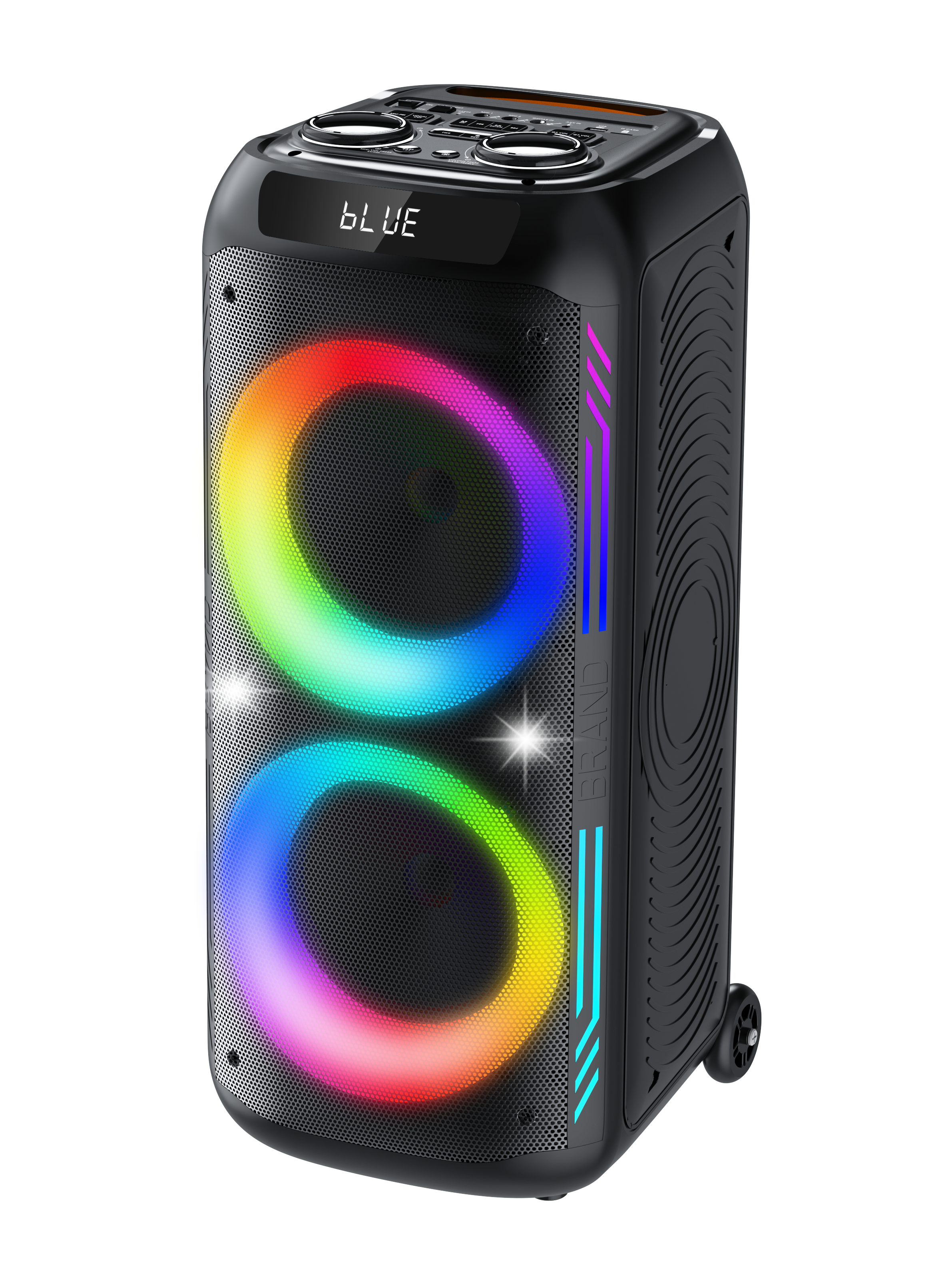 High Power party Blue Tooth speaker,deep bass subwoofer for karaoke.Equipped with mic,TWS and RGB light for gathering and events,Shenzhen Topsound Technology Co.,Ltd.,High Power party Blue Tooth speaker,deep bass subwoofer for karaoke.Equipped with mic,TWS and RGB light for gathering and events