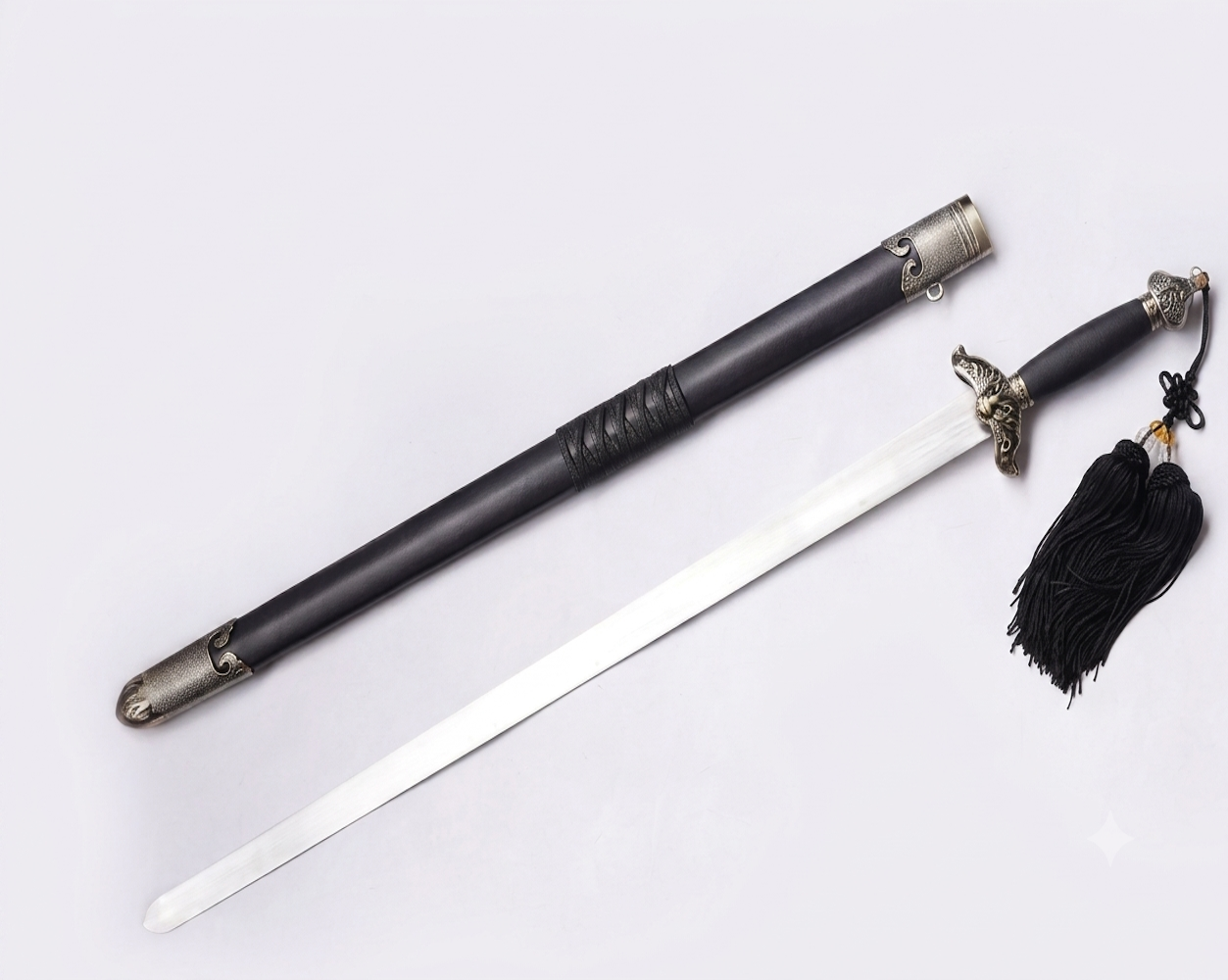 Basic Premium Sword - Black Hilt & Sheath