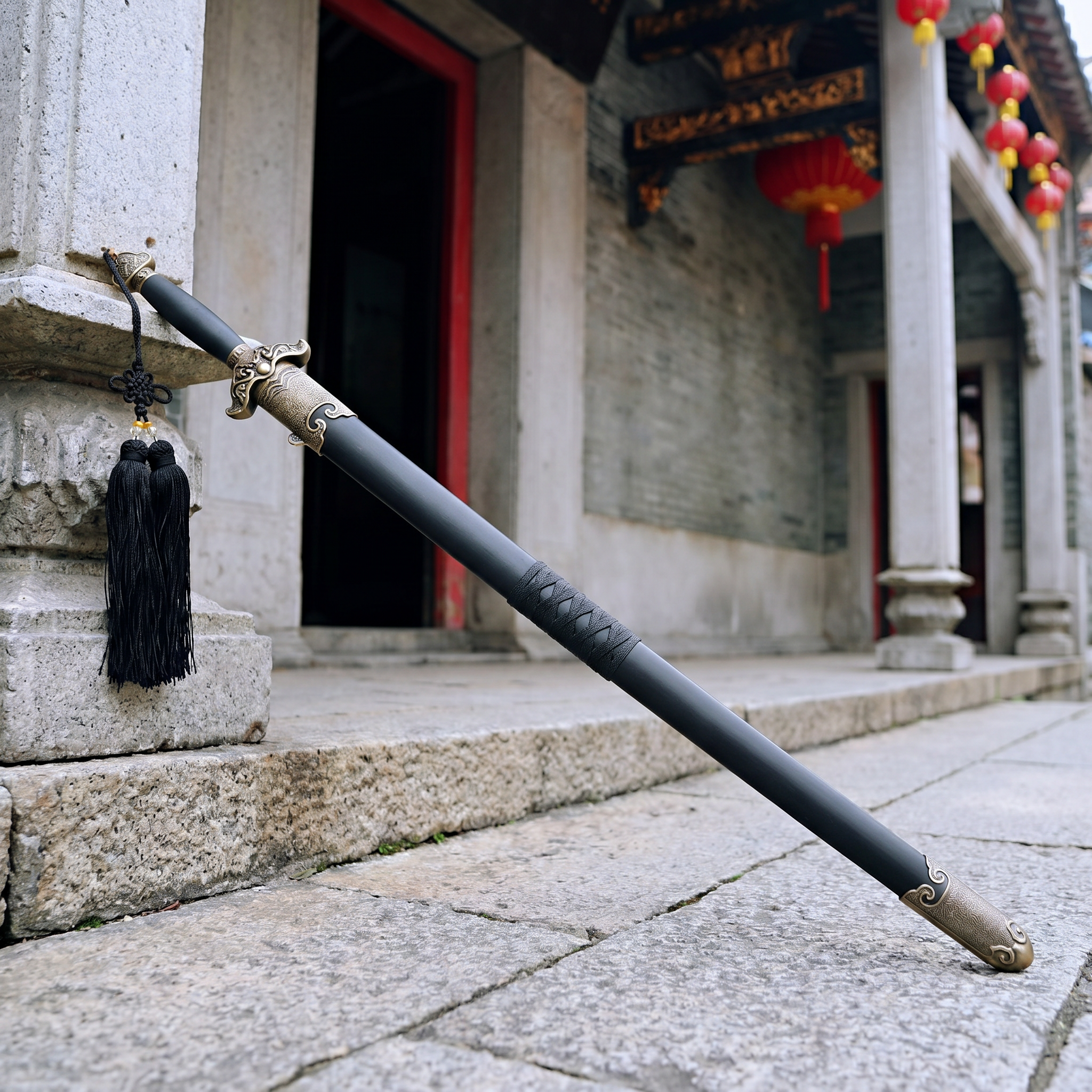 Basic Premium Sword - Black Hilt & Sheath
