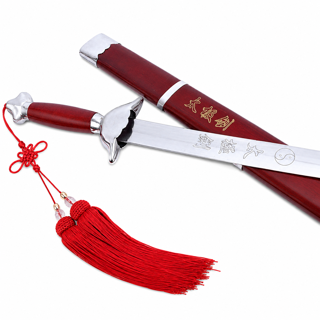 Basic Sword - Off-white Hilt & Dark Red Sheath
