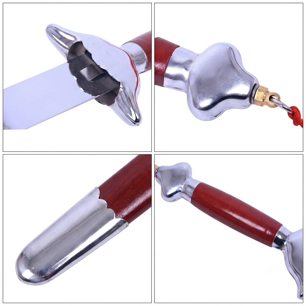 Basic Sword - Off-white Hilt & Dark Red Sheath