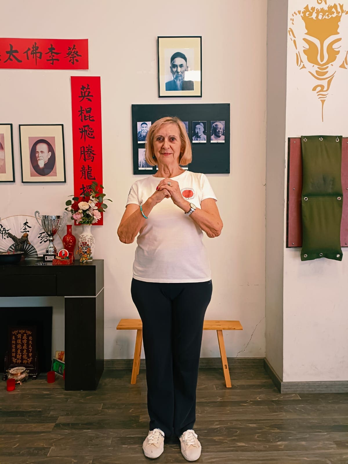 The salute in kung fu