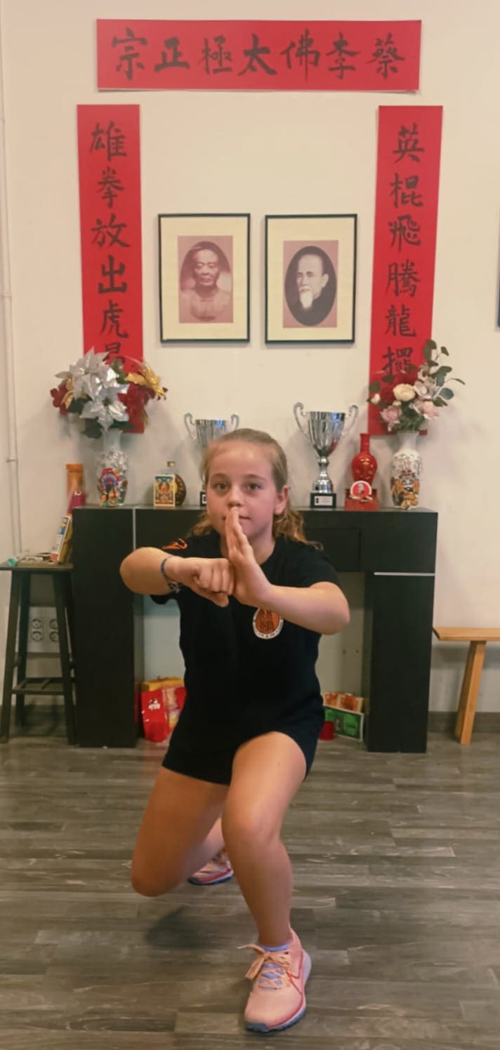 Ging Lai salute in Lok Kwai Ma stance