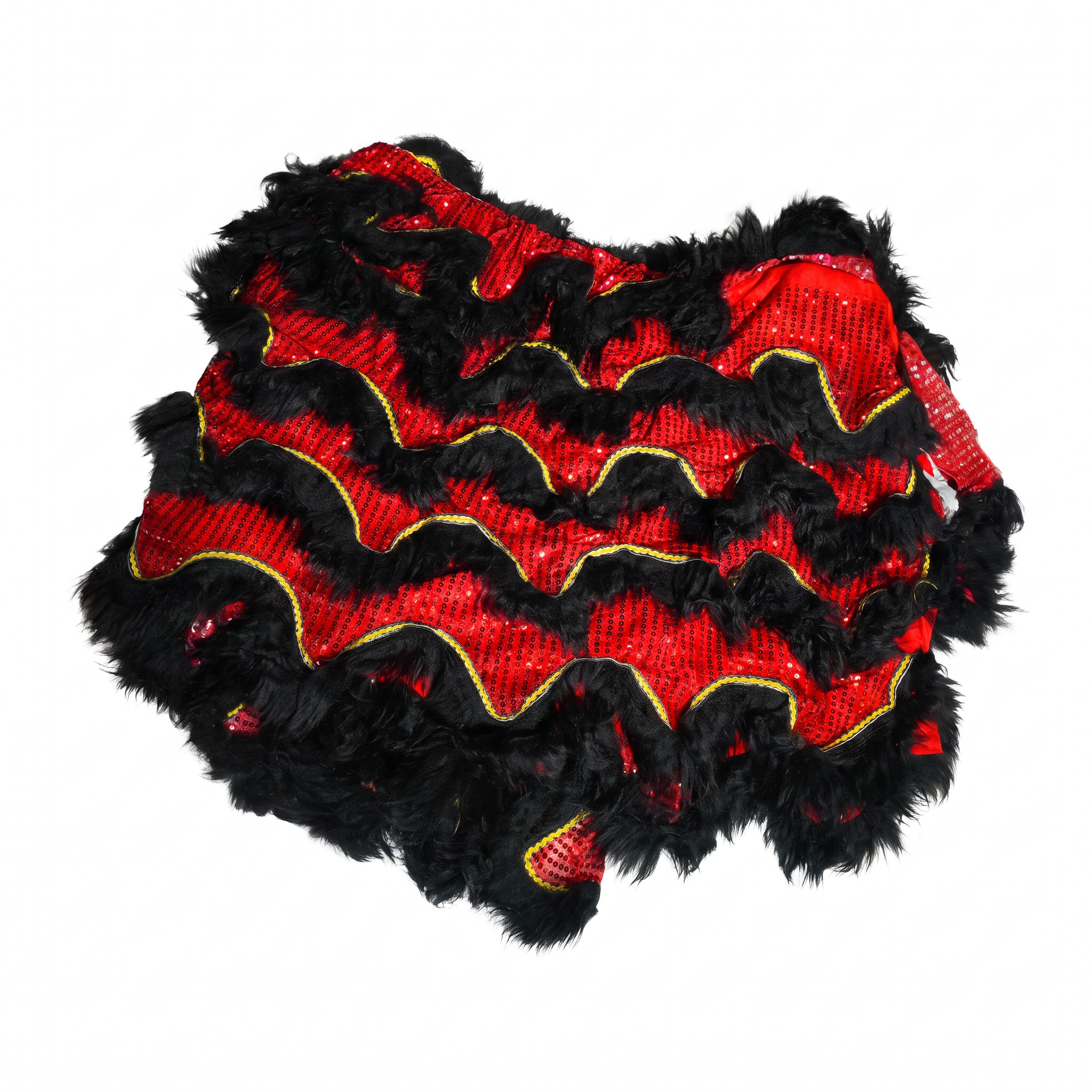 Lion Dance Costume - Modern (Ma Fo) Guan Yu, Black & Red