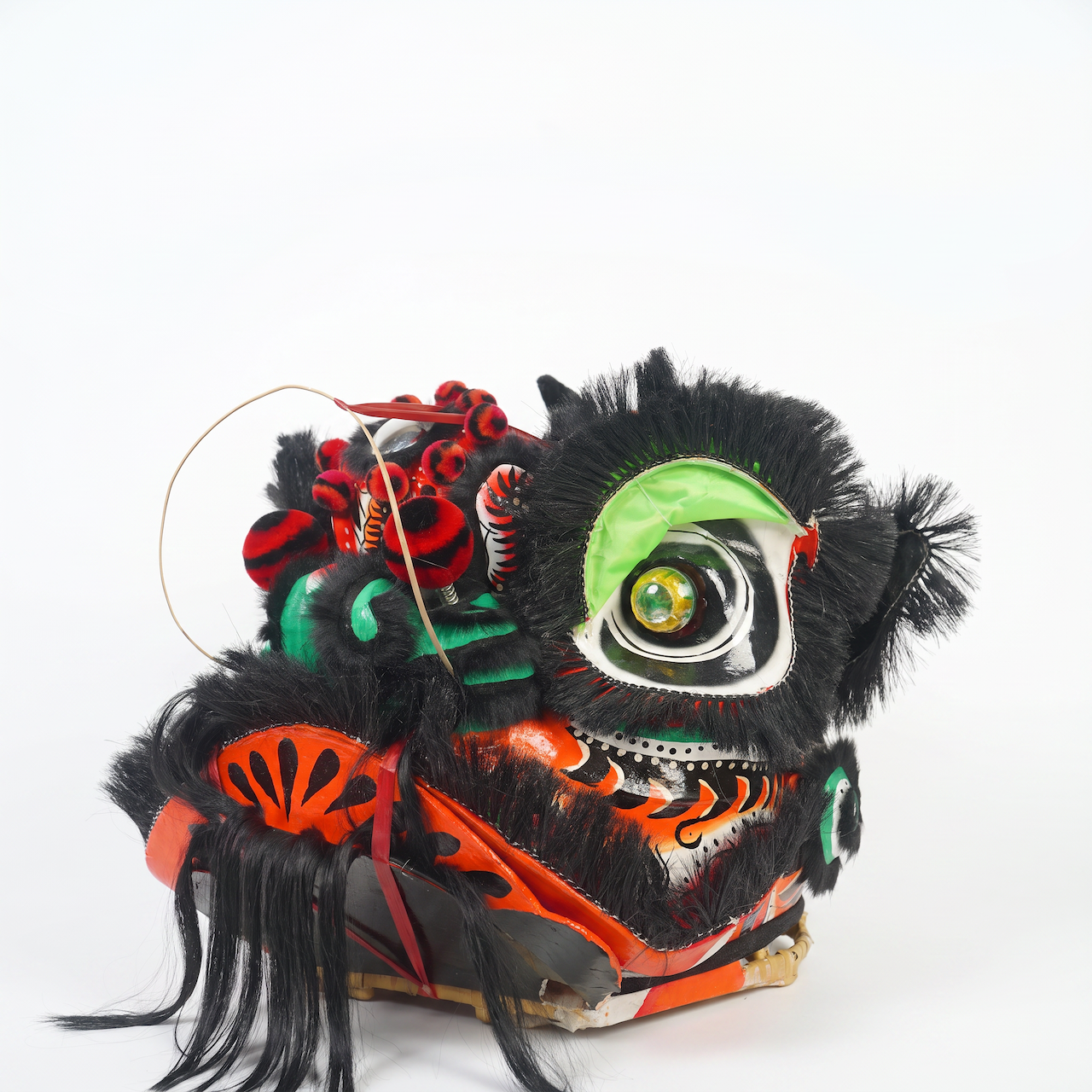 Lion Dance Costume - Traditional Guan Yu, Black & Red