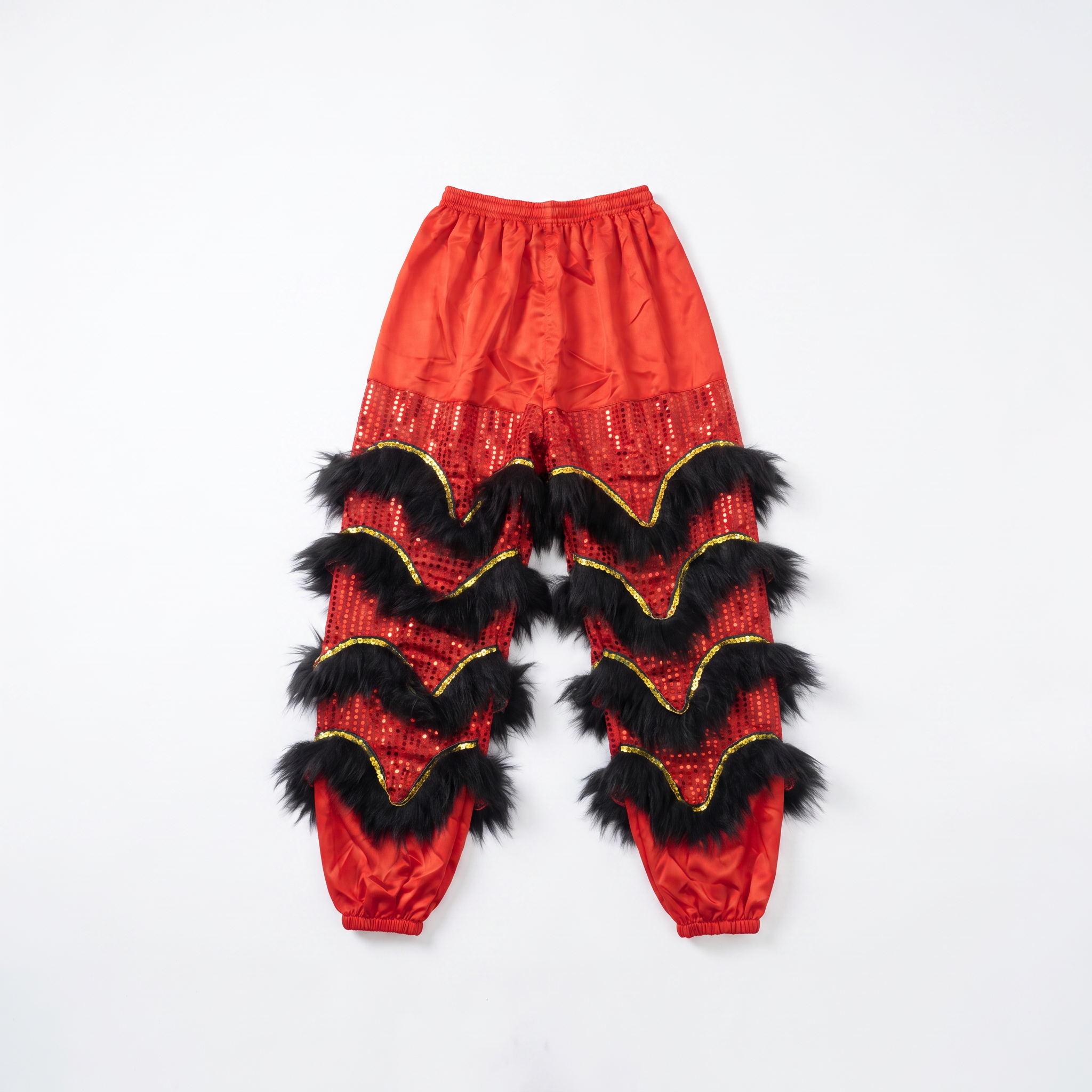 Lion Dance Costume - Modern (Ma Fo) Guan Yu, Black & Red