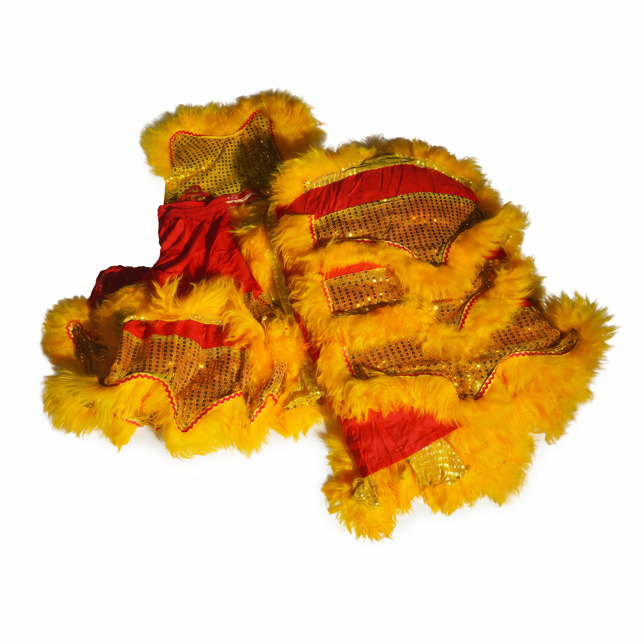 Lion Dance Costume - Modern (Ma Fo) Liu Bei, Yellow