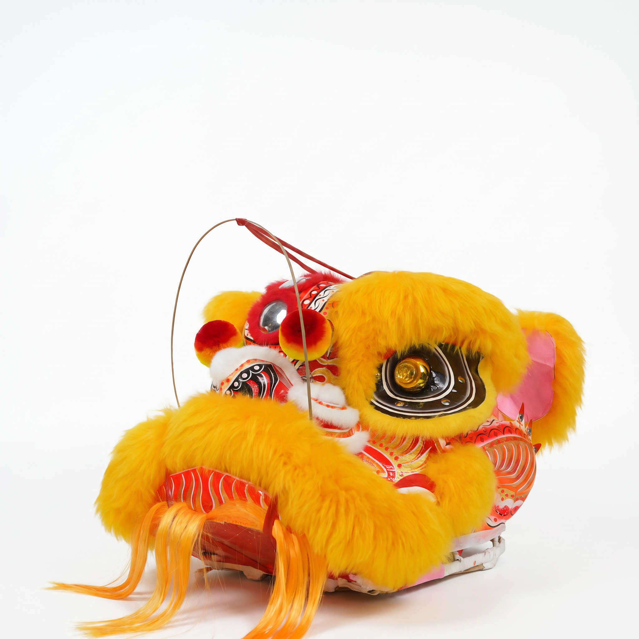 Lion Dance Costume - Laofuzi Style, Yellow
