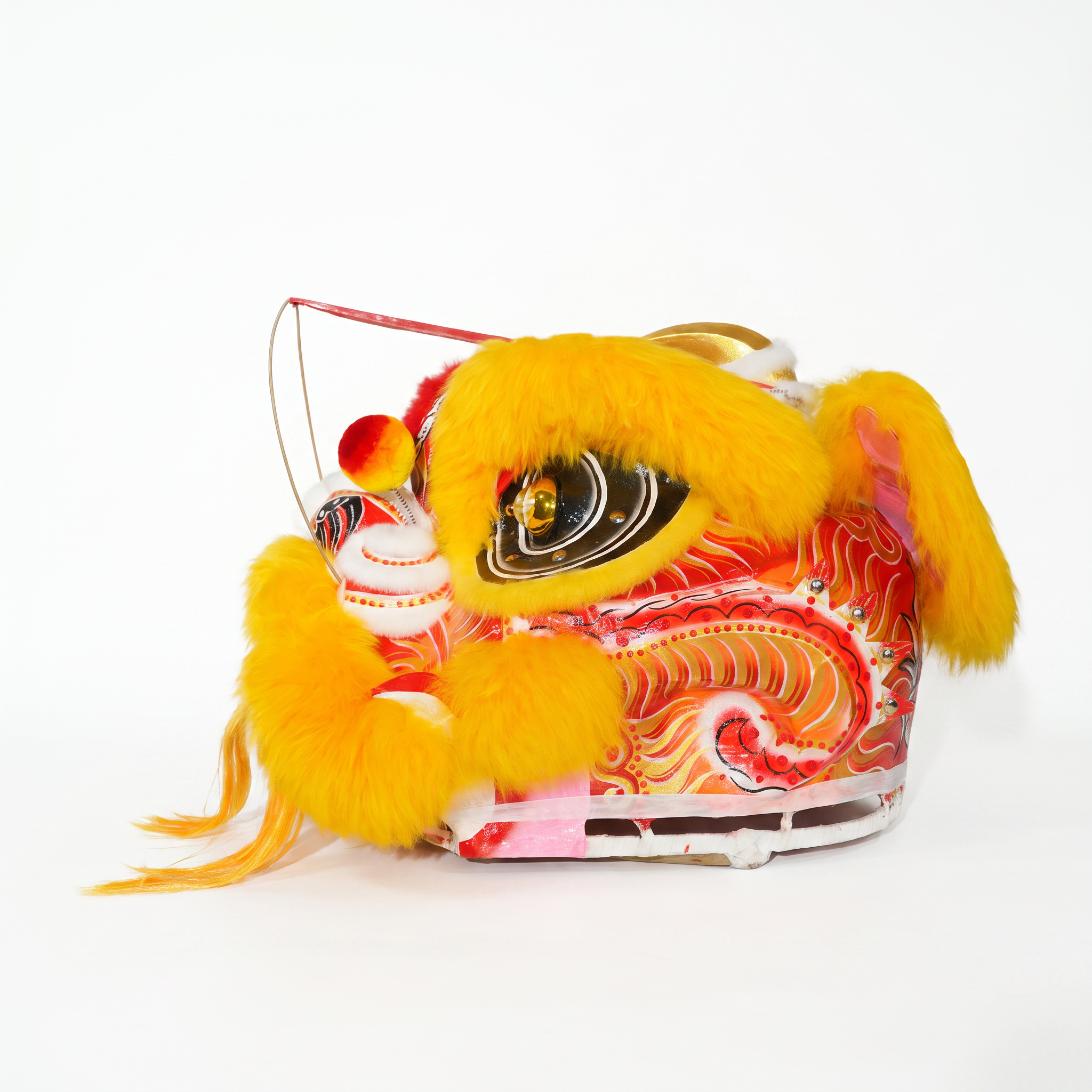 Lion Dance Costume - Laofuzi Style, Yellow
